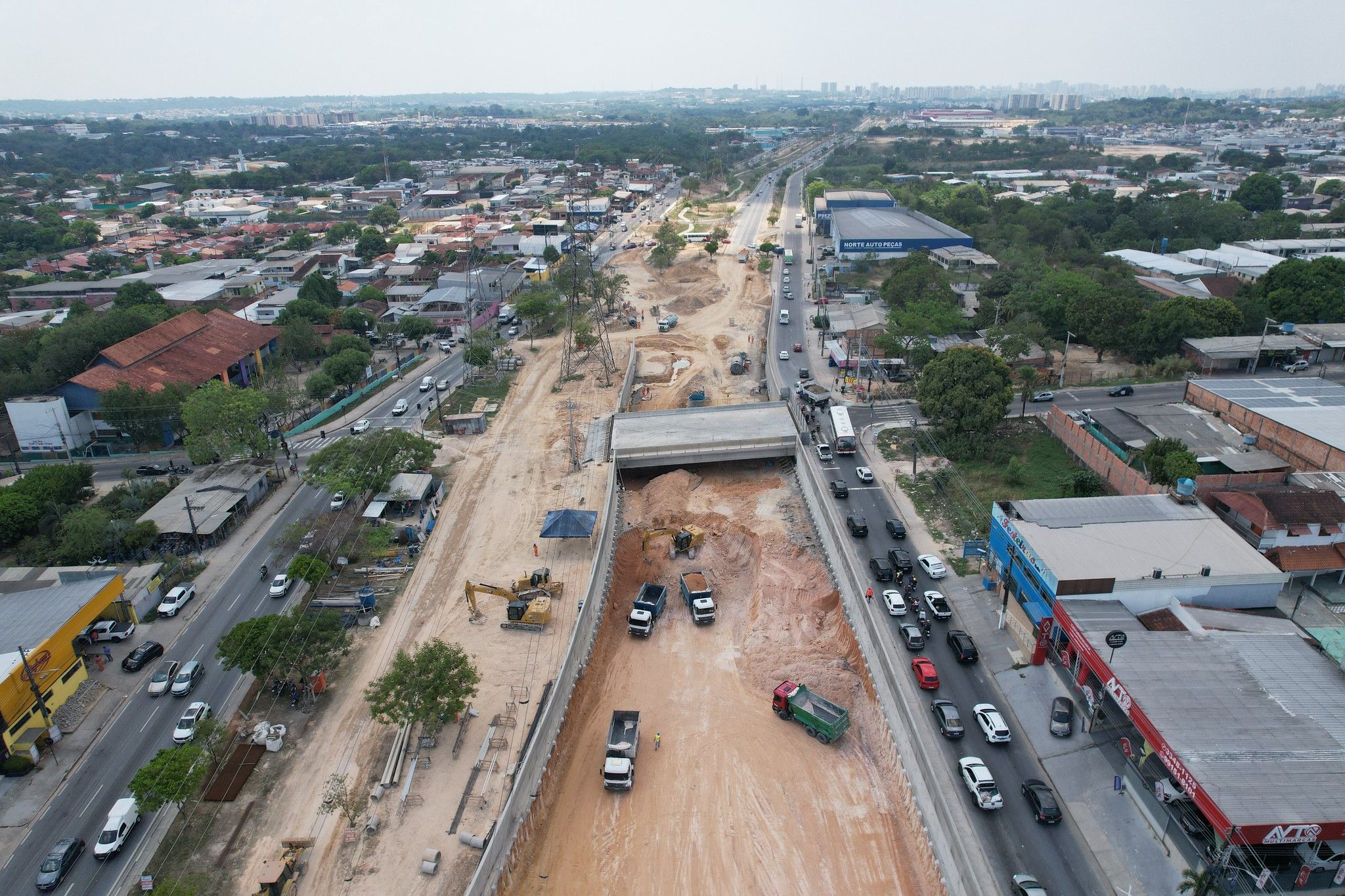 Projeto de construção do viaduto Prefeito José Fernandes recebe nova rede de drenagem profunda