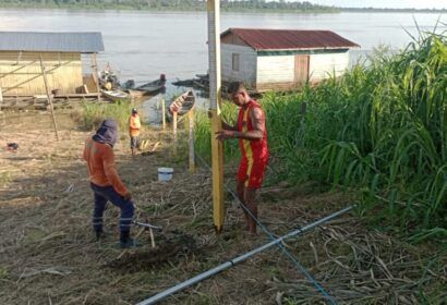 Defesa Civil do Amazonas instala nova estação de monitoramento de nível dos rios em Tonantins