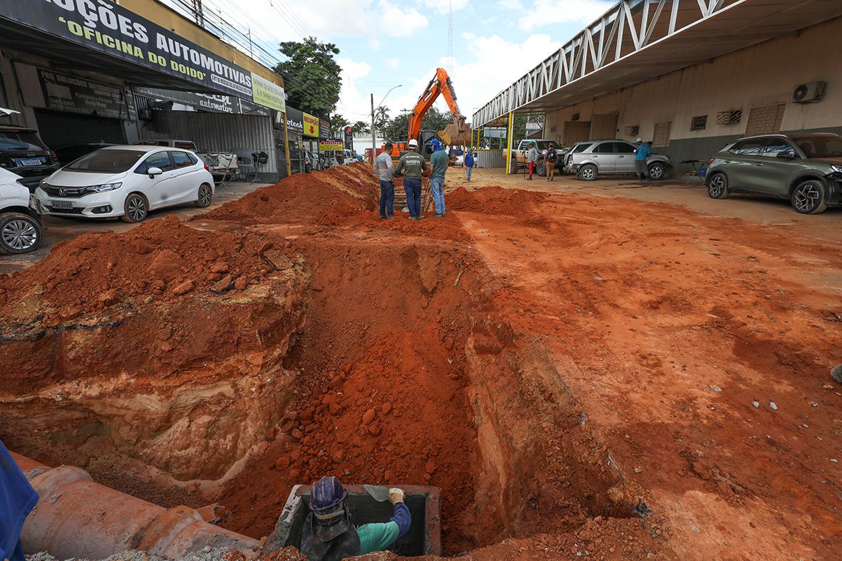 Investimento de R$ 65 milhões para obras de infraestrutura do Park Sul inclui galerias pluviais, bacias de contenção, pavimentação, paisagismo e calçadas | Fotos: Joel Rodrigues/Agência Brasília Obras de infraestrutura transformam a realidade do Park Sul