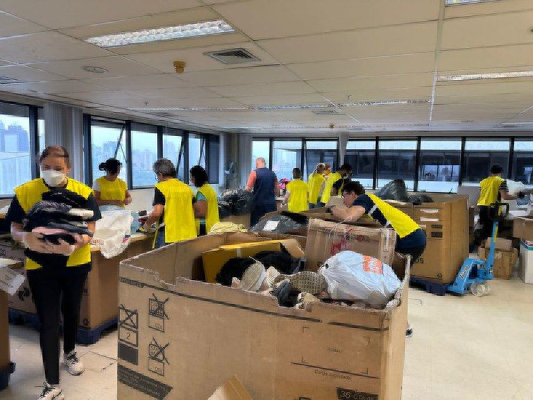Foto:Divulgação/Correios Correios arrecada cerca de 23 mil toneladas de donativos ao Rio Grande do Sul
