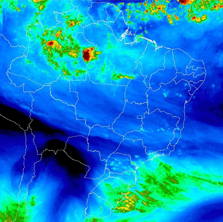 Foto: Divulgação/INMET Rio Grande do Sul tem alerta de perigo para chuvas e ciclone