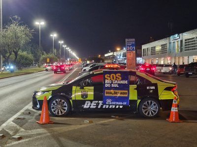 Foto: Divulgação/Dentran-DF Viaturas e unidades do Detran-DF recebem doações para vítimas de enchentes