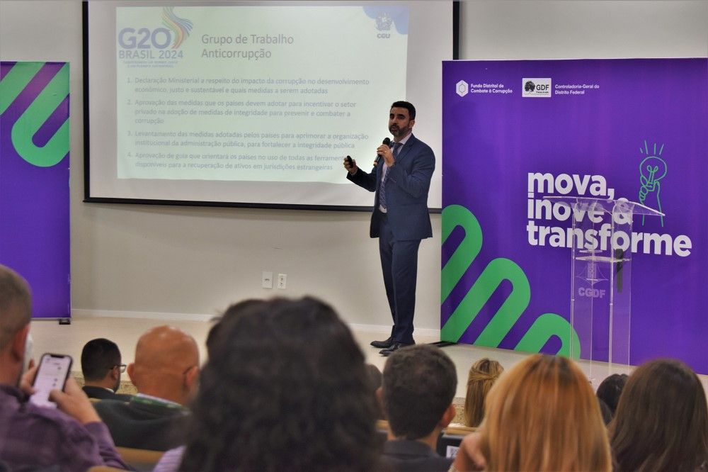 Três explanações marcaram as atividades do evento promovido pela Controladoria-Geral do DF | Foto: Divulgação/CGDF
8ª Semana da CGDF discute combate à corrupção e controle interno