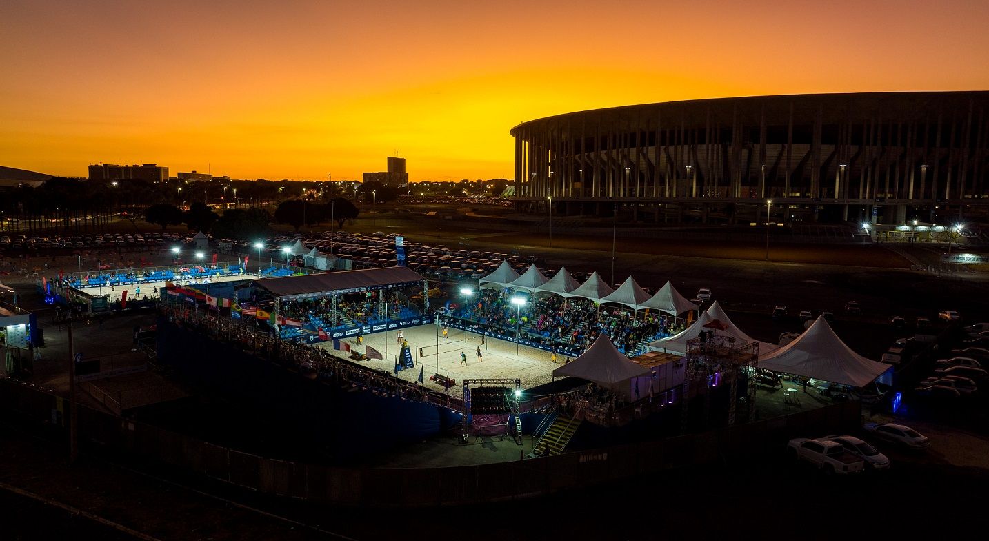 Em uma área de 12 mil metros quadrados, campeonato terá como palco o Arena BRB, ao lado do Mané Garrincha | Foto: Divulgação/SEL Distrito Federal recebe o ITF Sand Series Brasília Classic 2024