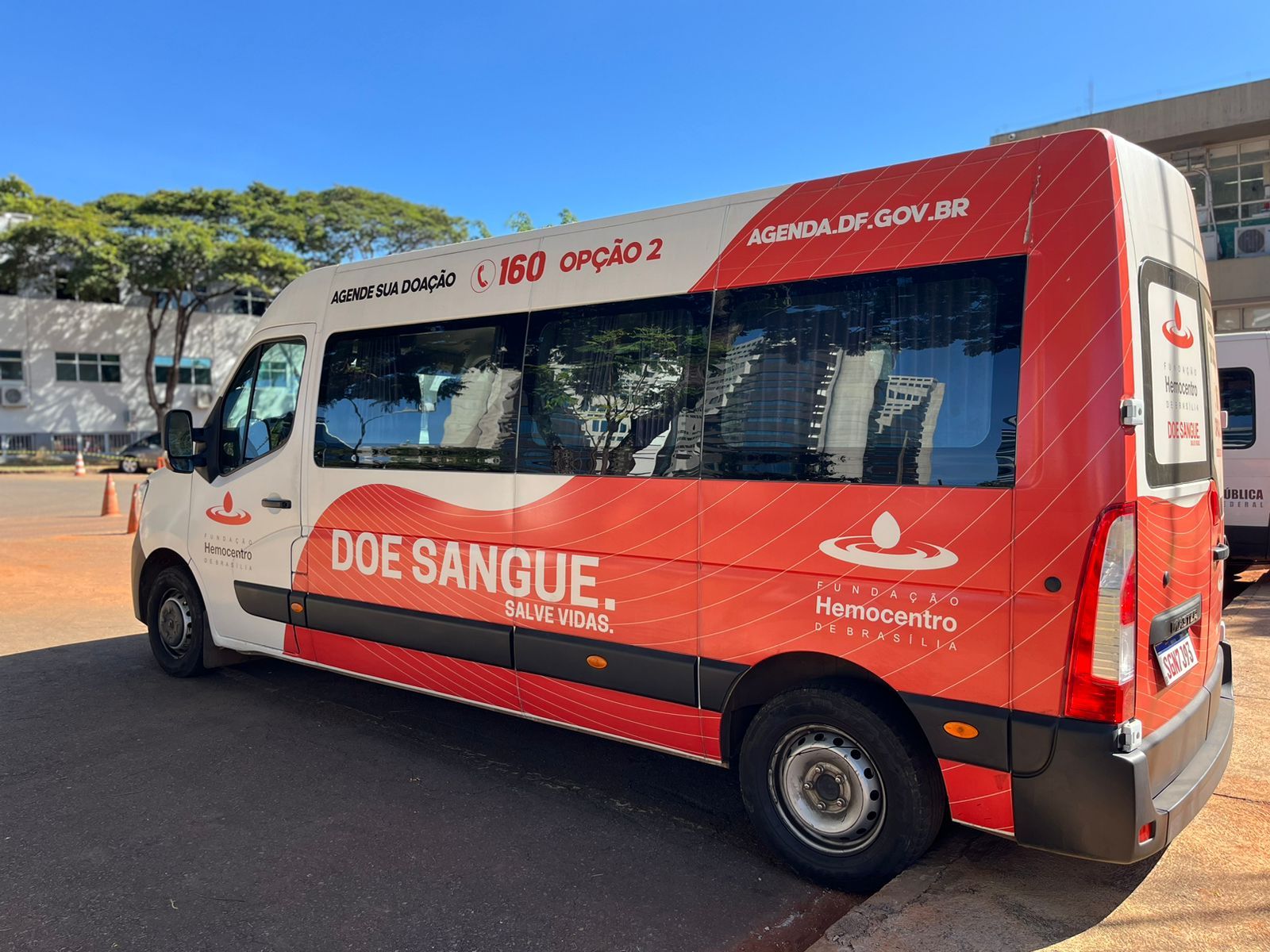 Transporte gratuito sairá em dois horários do Boulevard, na Asa Norte | Foto: Divulgação/Hemocentro Hemocentro reativa transporte gratuito para doadores no Boulevard Shopping