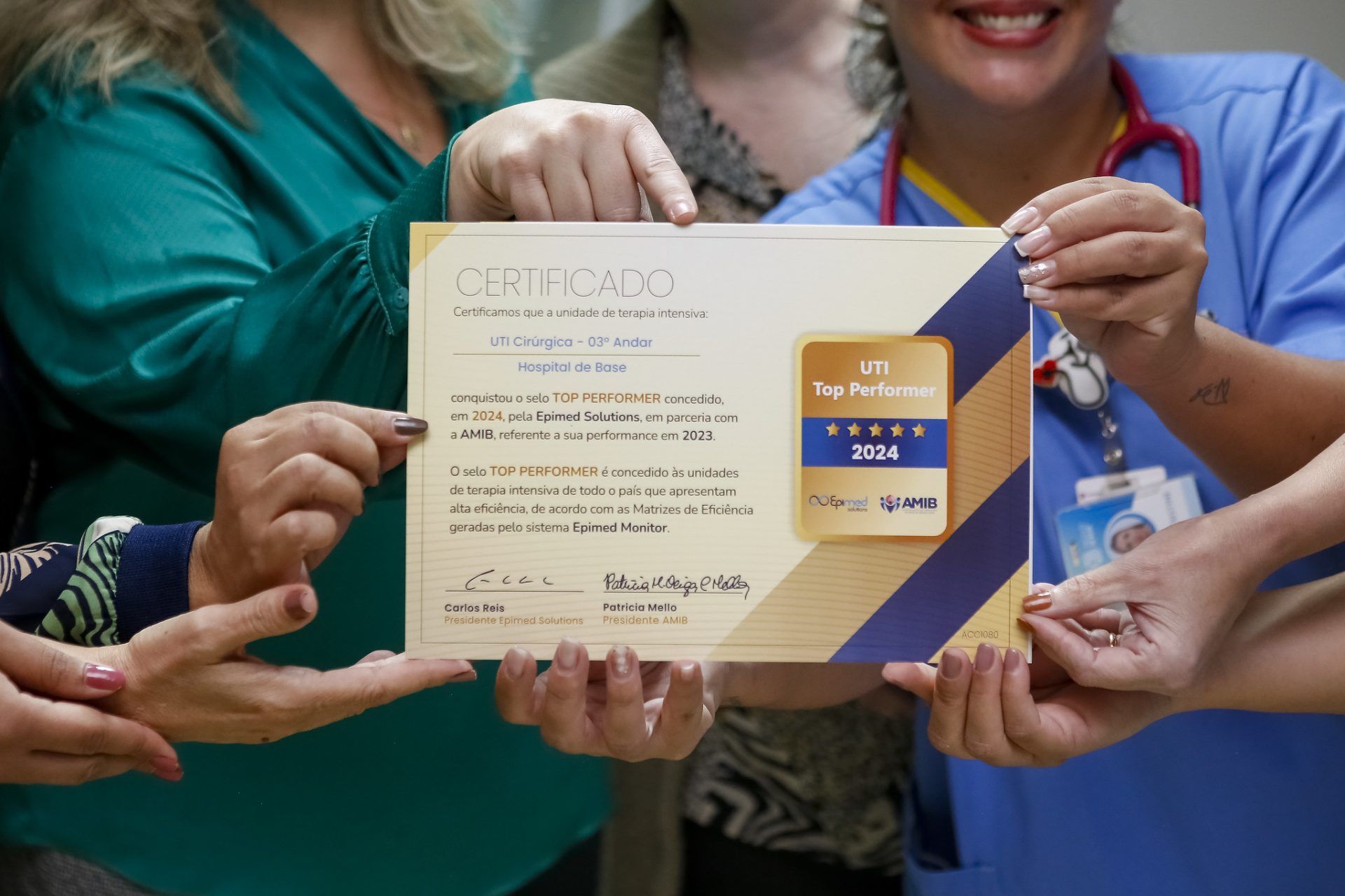 A certificação reconhece a alta eficiência da unidade no cuidado dos usuários do SUS | Fotos: Davidyson Damasceno/ IgesDF Hospital de Base segue na lista das principais UTIs do Brasil