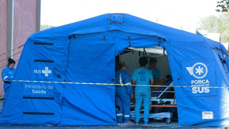Hospital de Campanha de Canoas muda de endereço para atender mais pessoas