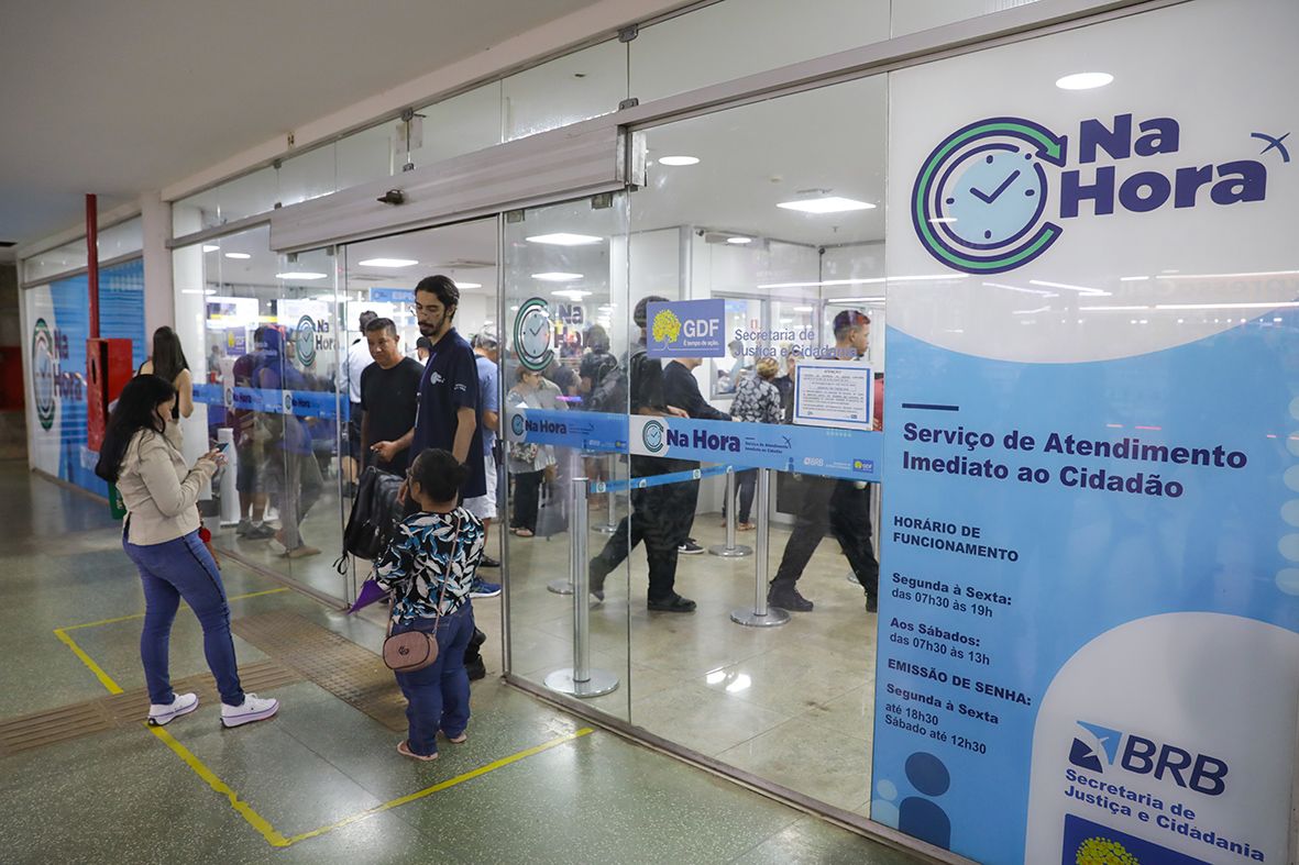 O tempo de espera pelo atendimento segue em queda, com um tempo de oito minutos e 44 segundos registrado em maio deste ano | Fotos: Geovana Albuquerque/Agência Brasília
Na Hora completa 22 anos com mais de 45 milhões de atendimentos à população do DF