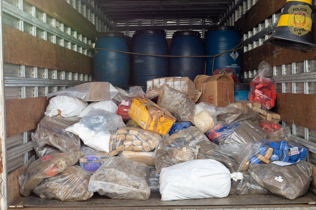 Foto: Divulgação/PC-DF PCDF incinera 4,2 toneladas de drogas