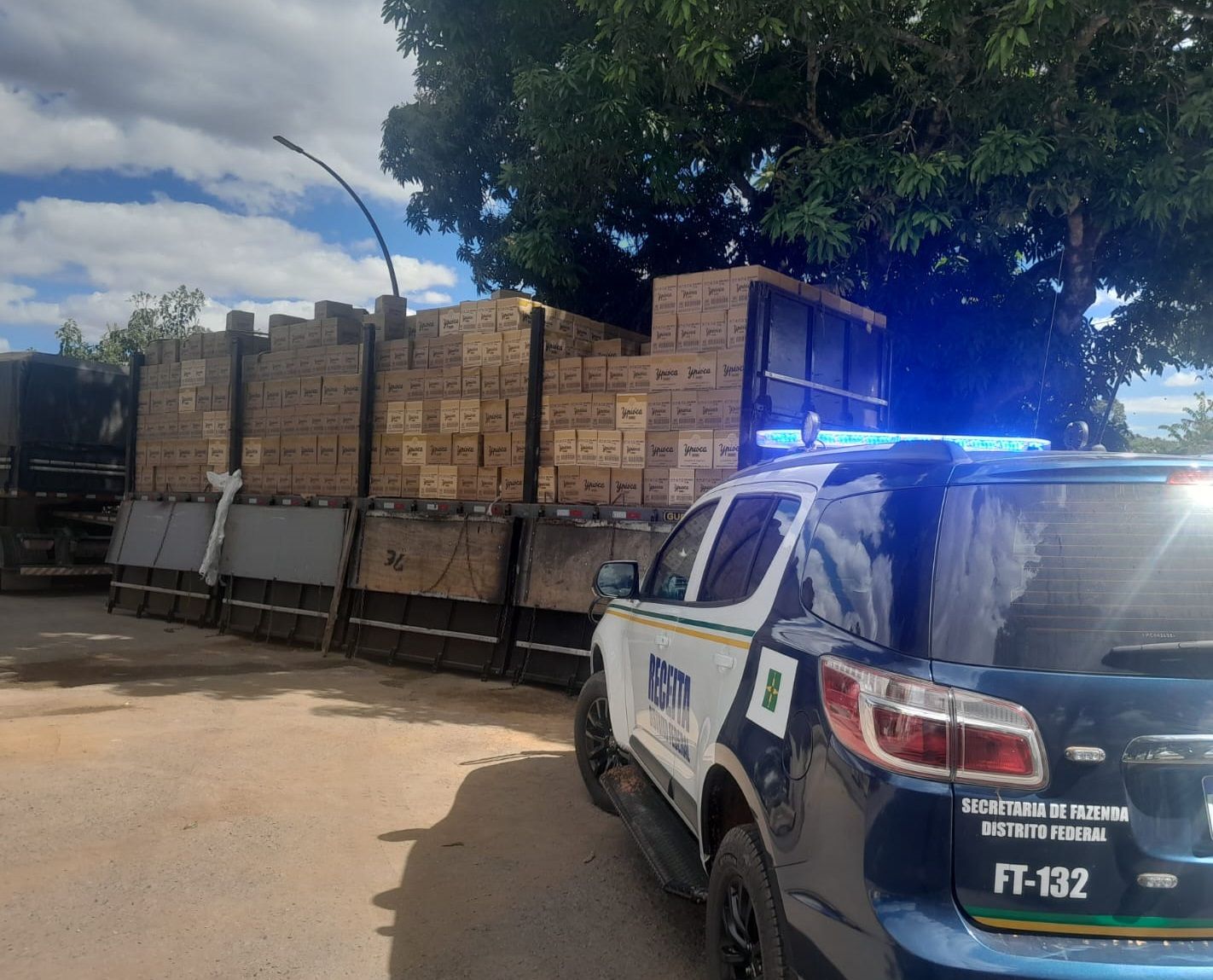 Foto: DIvulgação/Seec-DF Receita do DF apreende R$ 905 mil em cachaça com nota fiscal inidônea