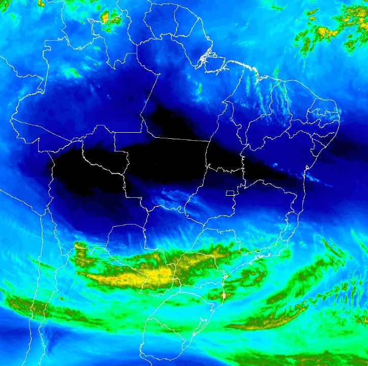 Foto: Divulgação/INMET Sul do país deve ter frio intenso e geada no fim de semana
