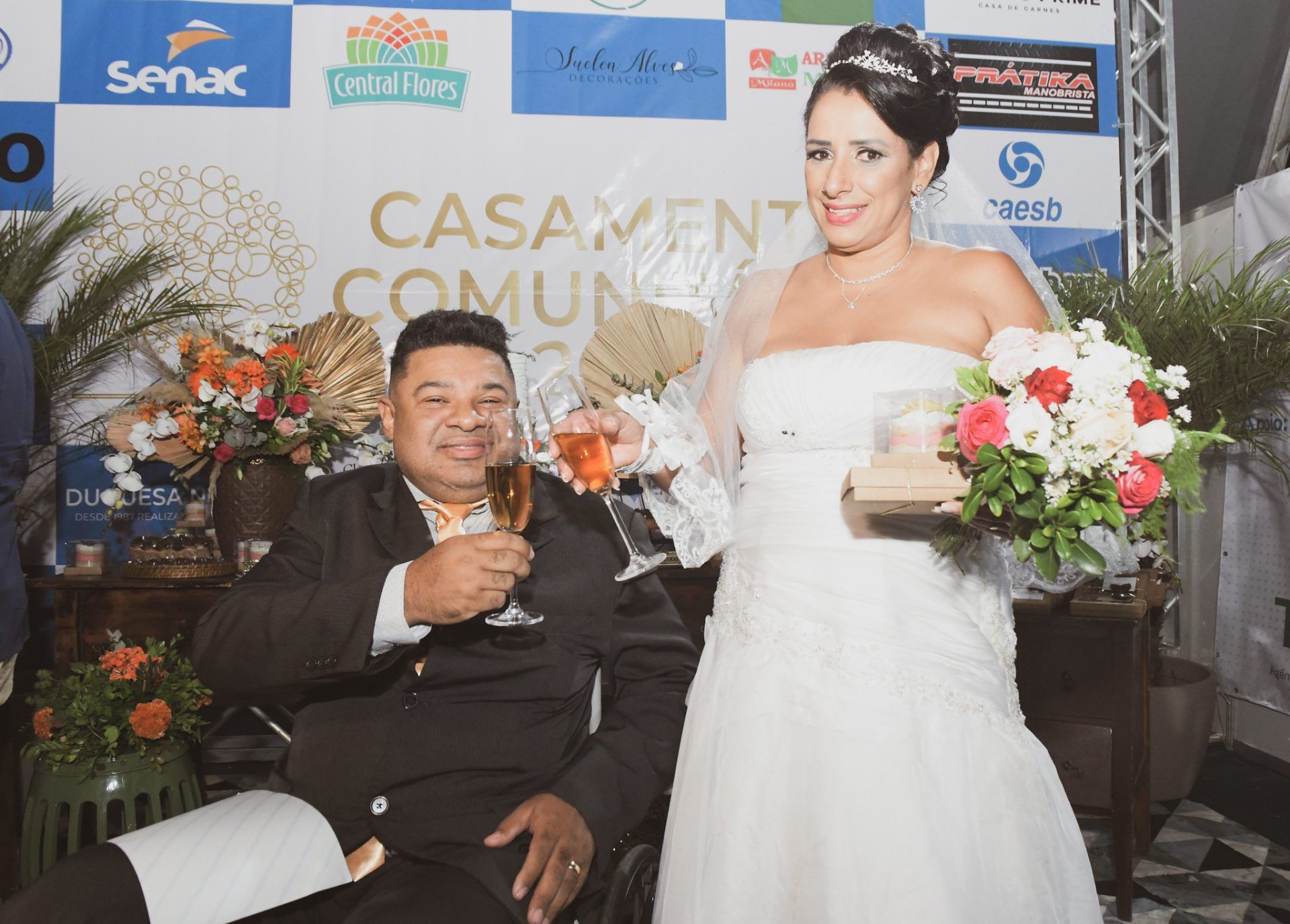 É mais uma chance para quem quer oficializar a união por meio do programa especial do GDF | Foto: Jhonatan Vieira/Sejus
Prorrogadas as inscrições para a segunda edição do Casamento Comunitário 2024