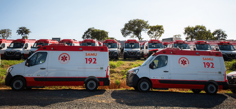 Dos 114 municípios beneficiados, 94 vão receber uma ambulância pela primeira vez Foto: (Rafael Nascimento/MS)
Novas ambulâncias do SAMU chegam a 114 municípios para reduzir tempo de espera no SUS