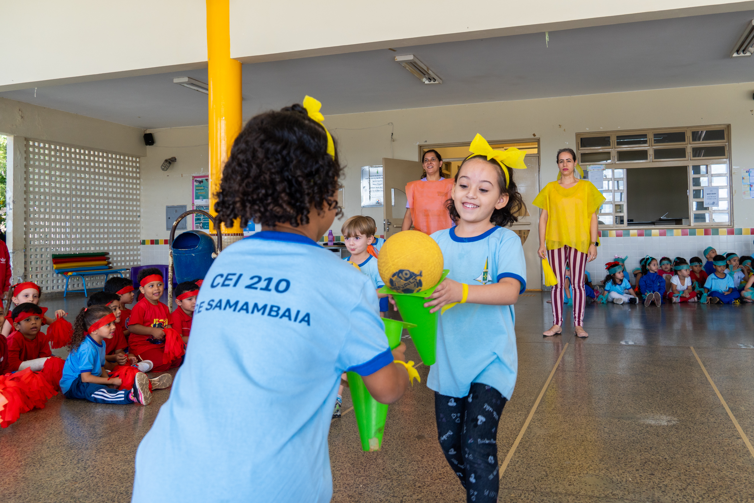 Estudantes do Centro de Educação Infantil 210 de Samambaia participam da Semana do Brincar | Fotos: André Amendoeira/SEEDF
Escolas da rede pública celebram a Semana do Brincar até esta sexta (23)