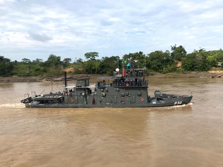 Foto: (Divulgação/Agência Gov) Força Naval Componente é ativada para intensificar combate ao garimpo ilegal